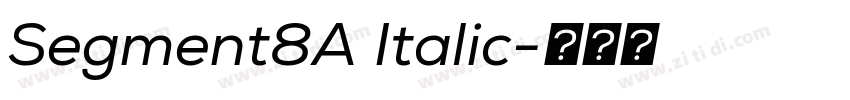 Segment8A Italic字体转换 Segment8A Italic字体转换